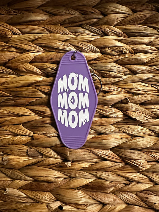 MOM Purple Motel Keychain