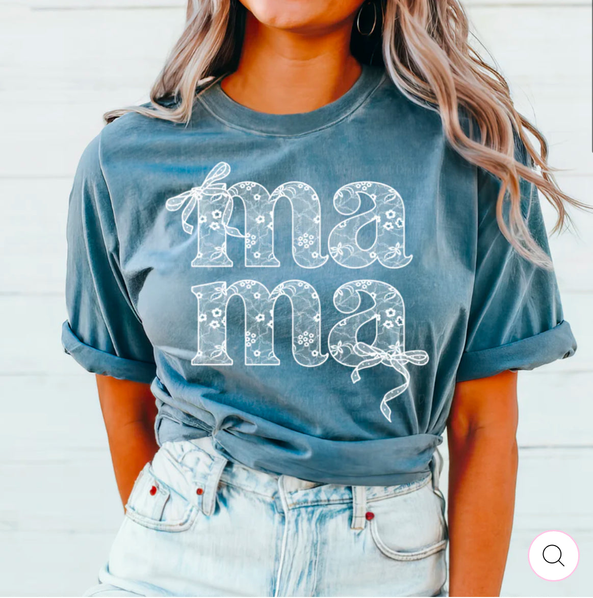 Mama - Washed Demin CC Tee