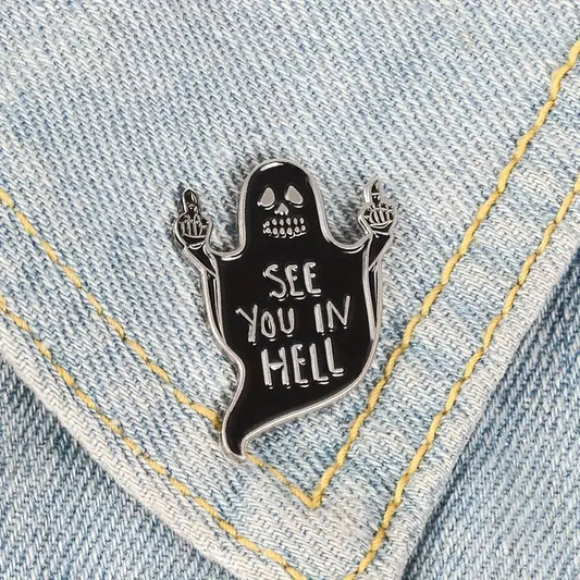 Ghost - See You Enamel Pin