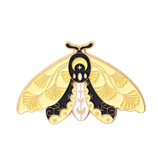 Mystic Moth Brooch Pin