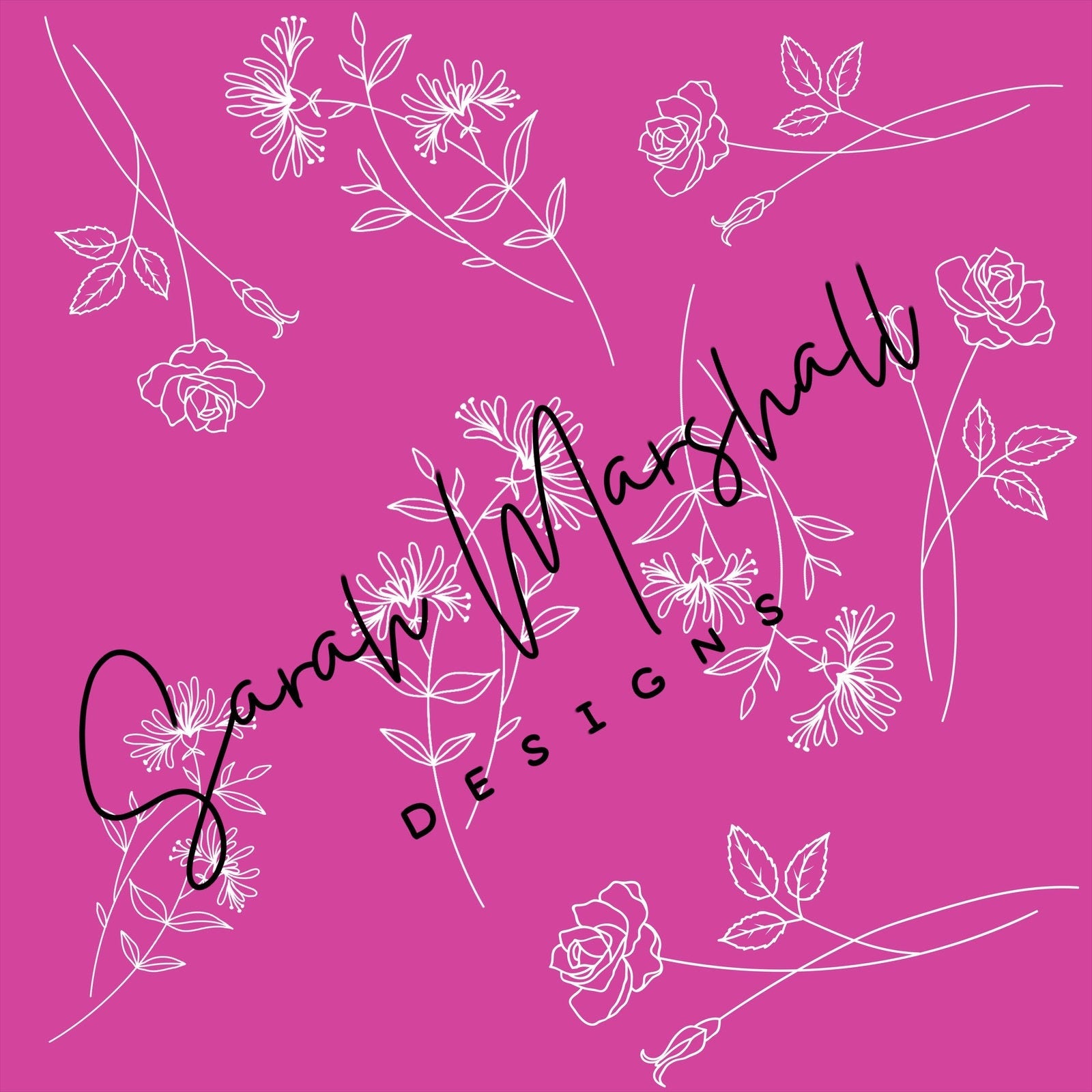 June Birth Month Flowers Seamless File