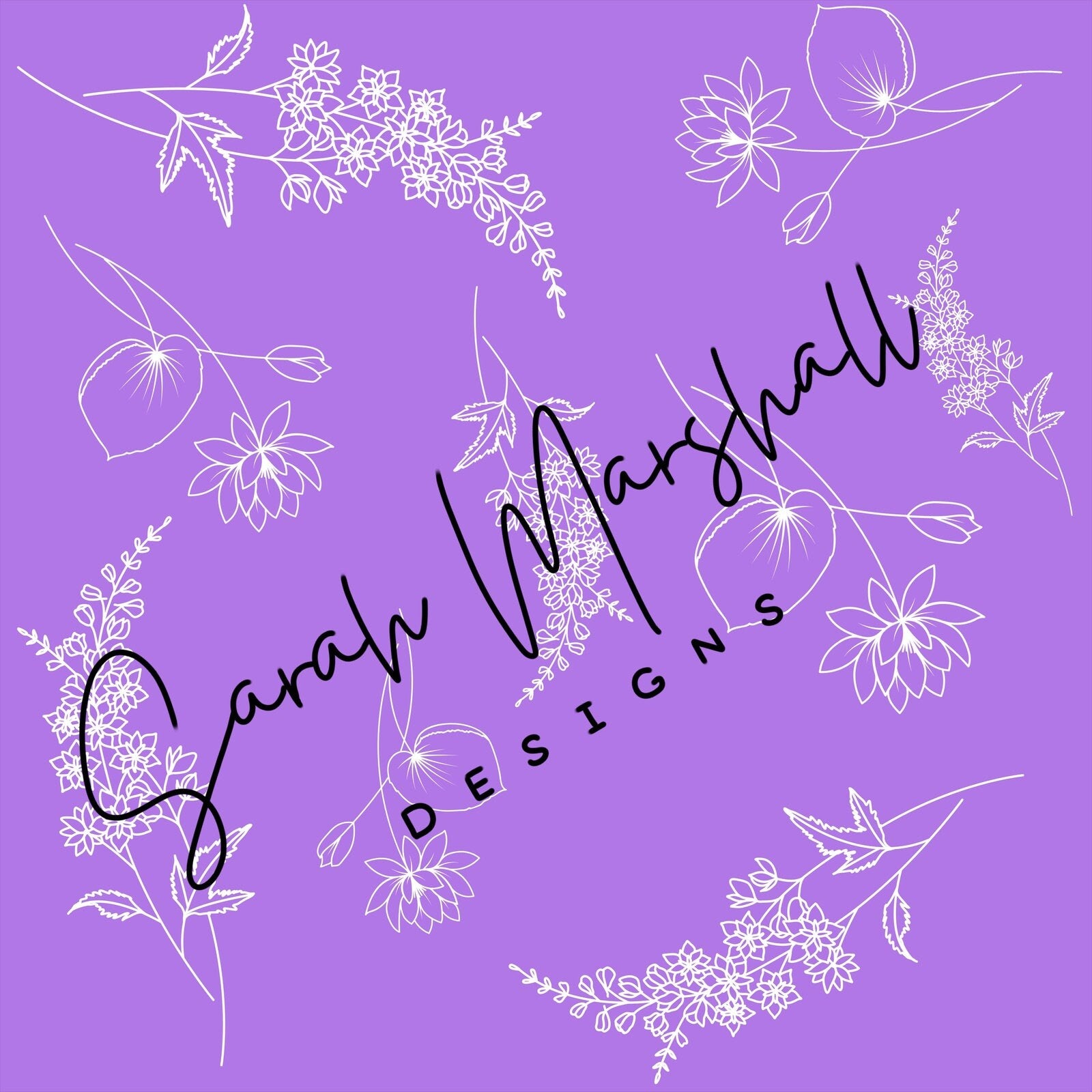 July Birth Month Flowers Seamless File