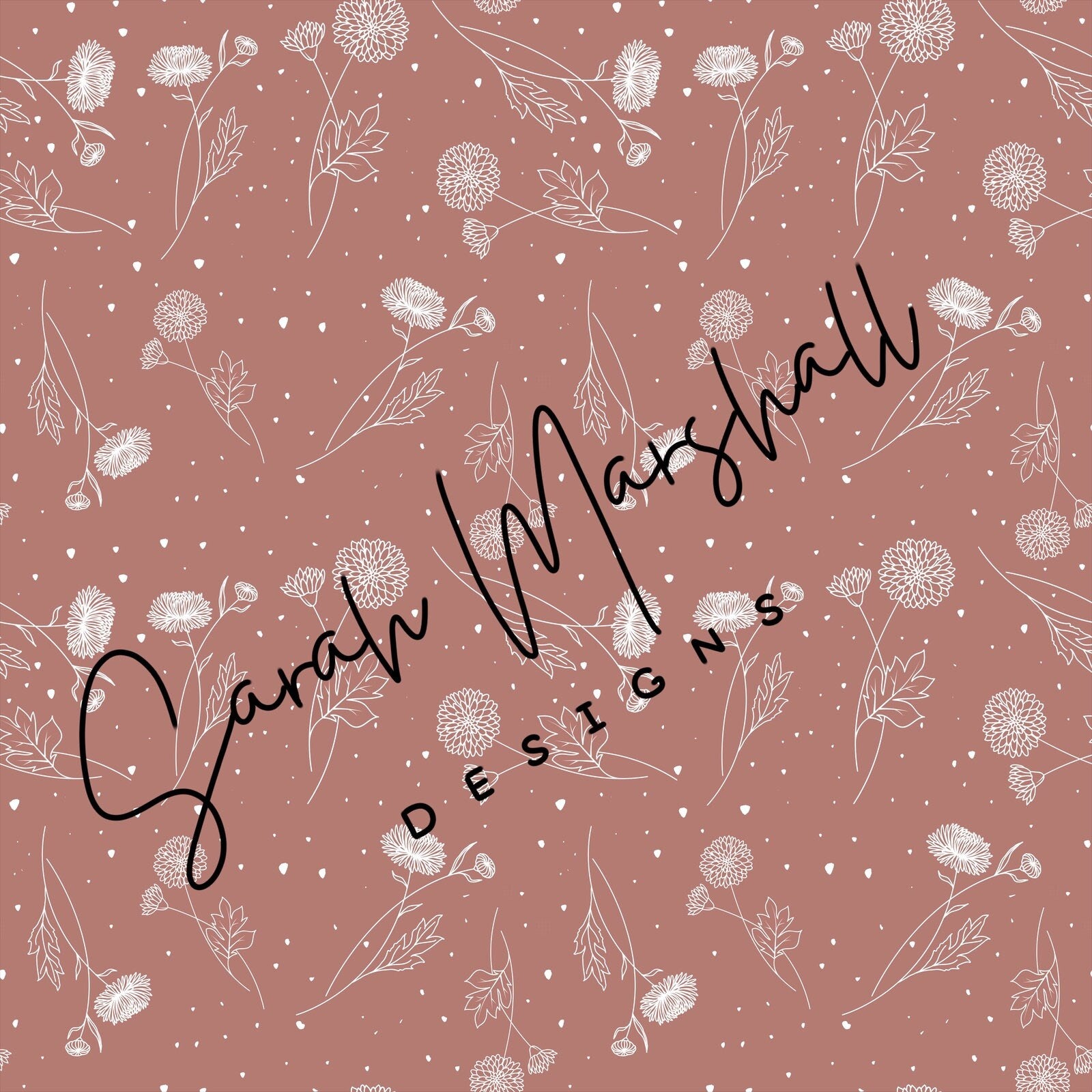 November Birth Month Flowers Seamless File