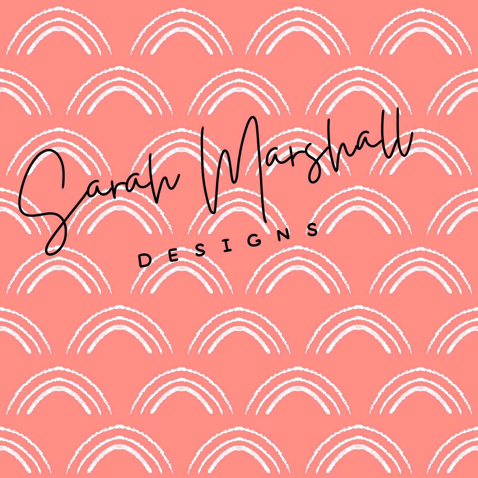 Boho Coral Rainbows Seamless File