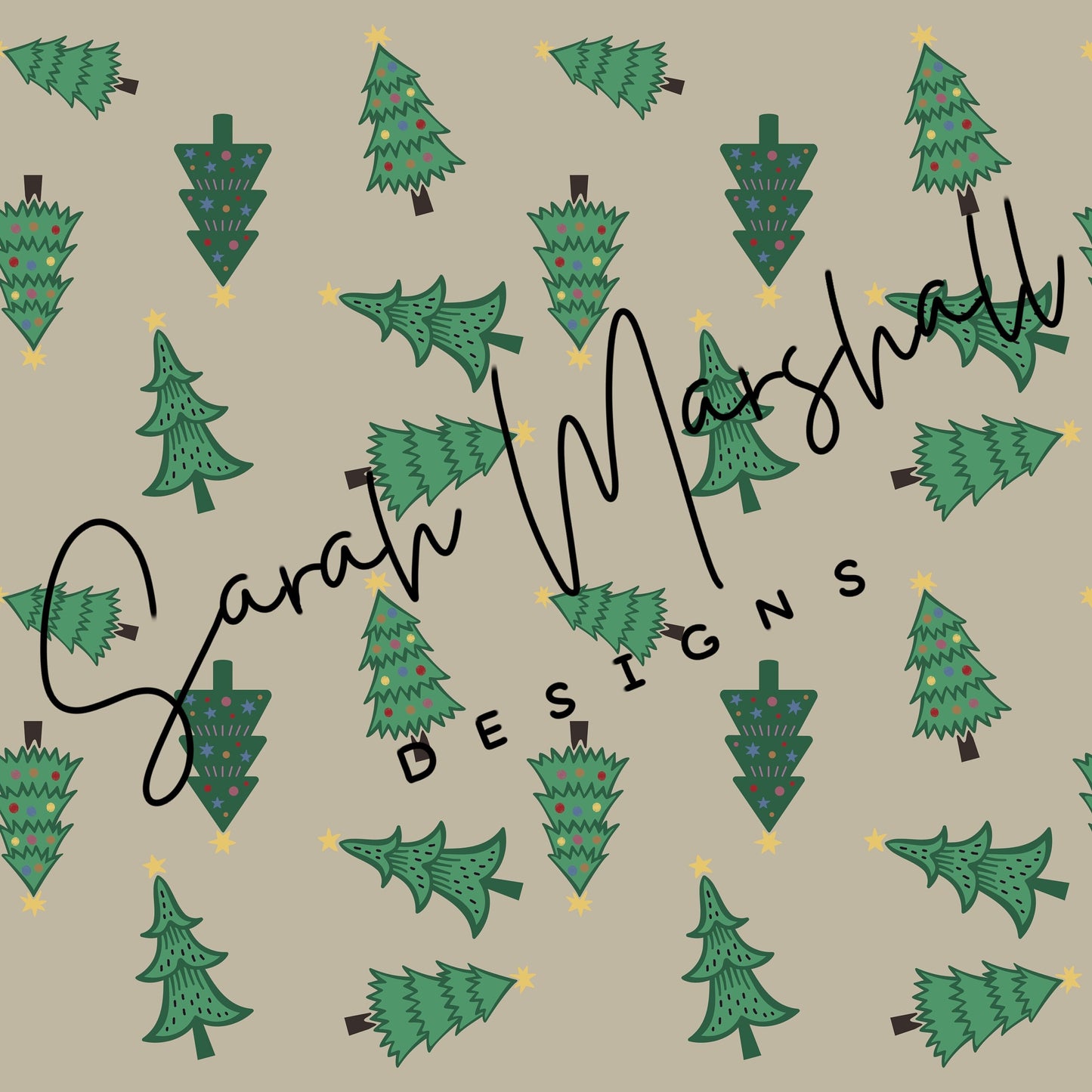 Christmas Trees, Christmas Ornaments, Seamless File