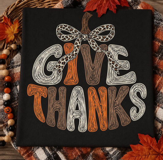 Give Thanks Tee or Crewneck
