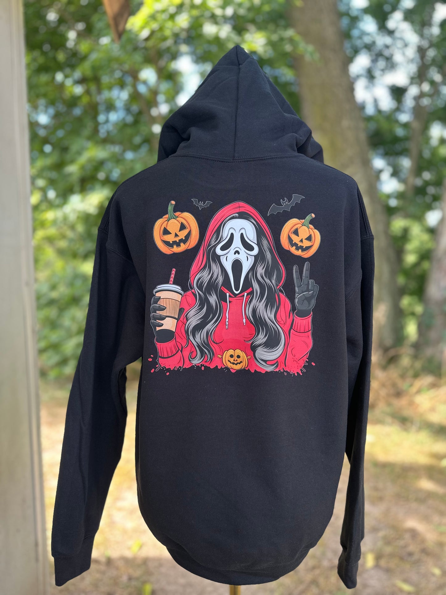 Ghost Face Spooky Vibes Hoodie
