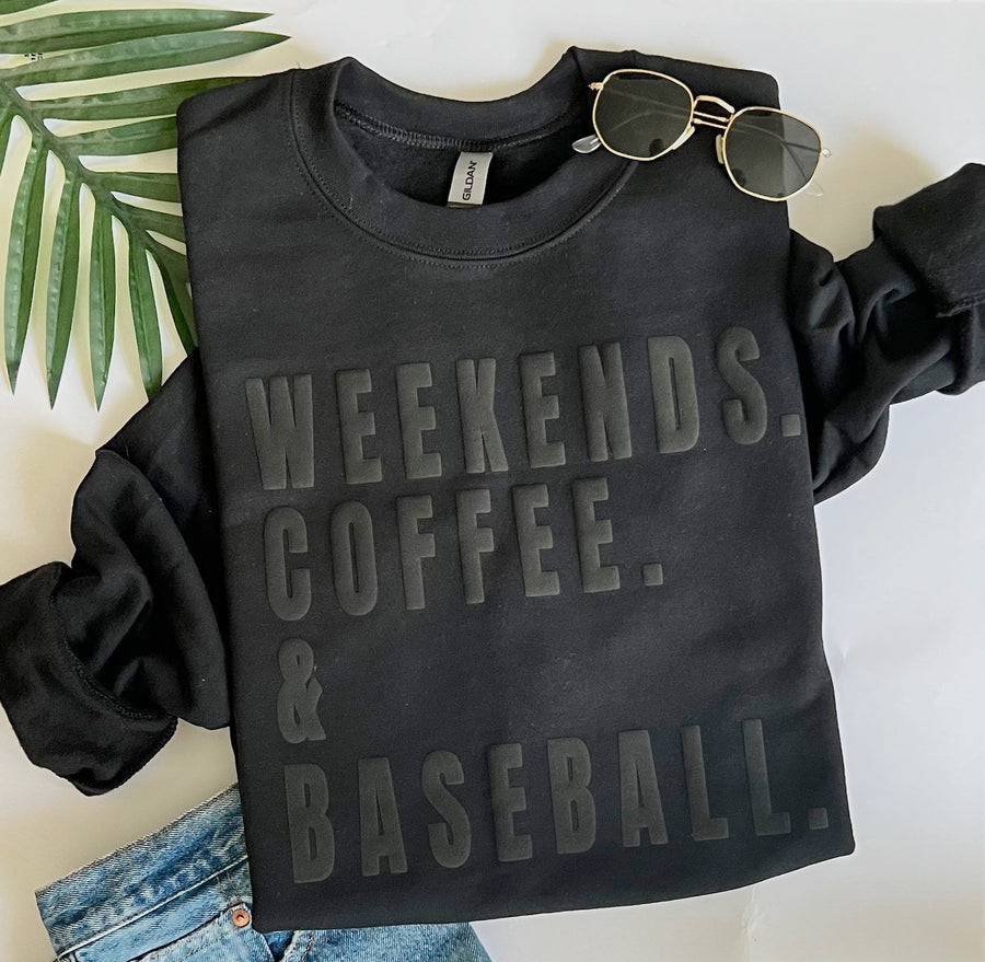 RTS Baseball Black Crewneck XL