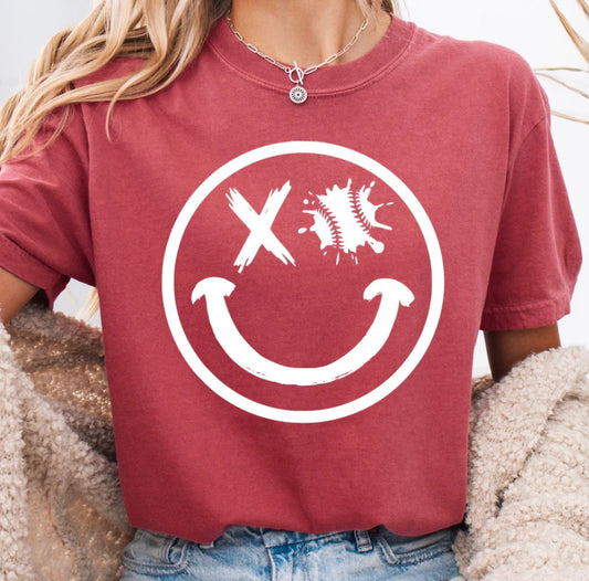 Smiley Face Baseball Eye