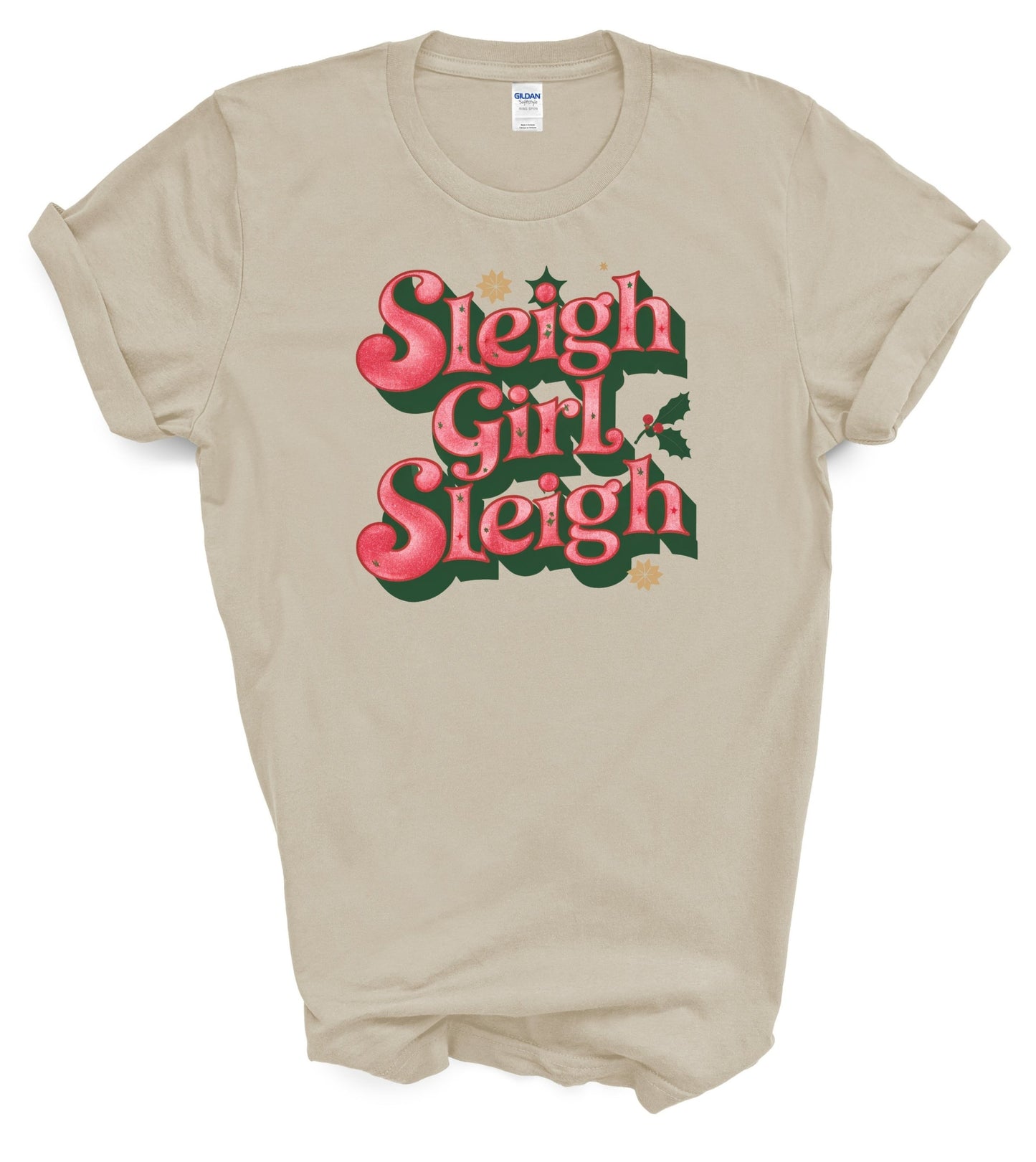 RTS XL Sand T-Shirt Sleigh Girl Sleigh