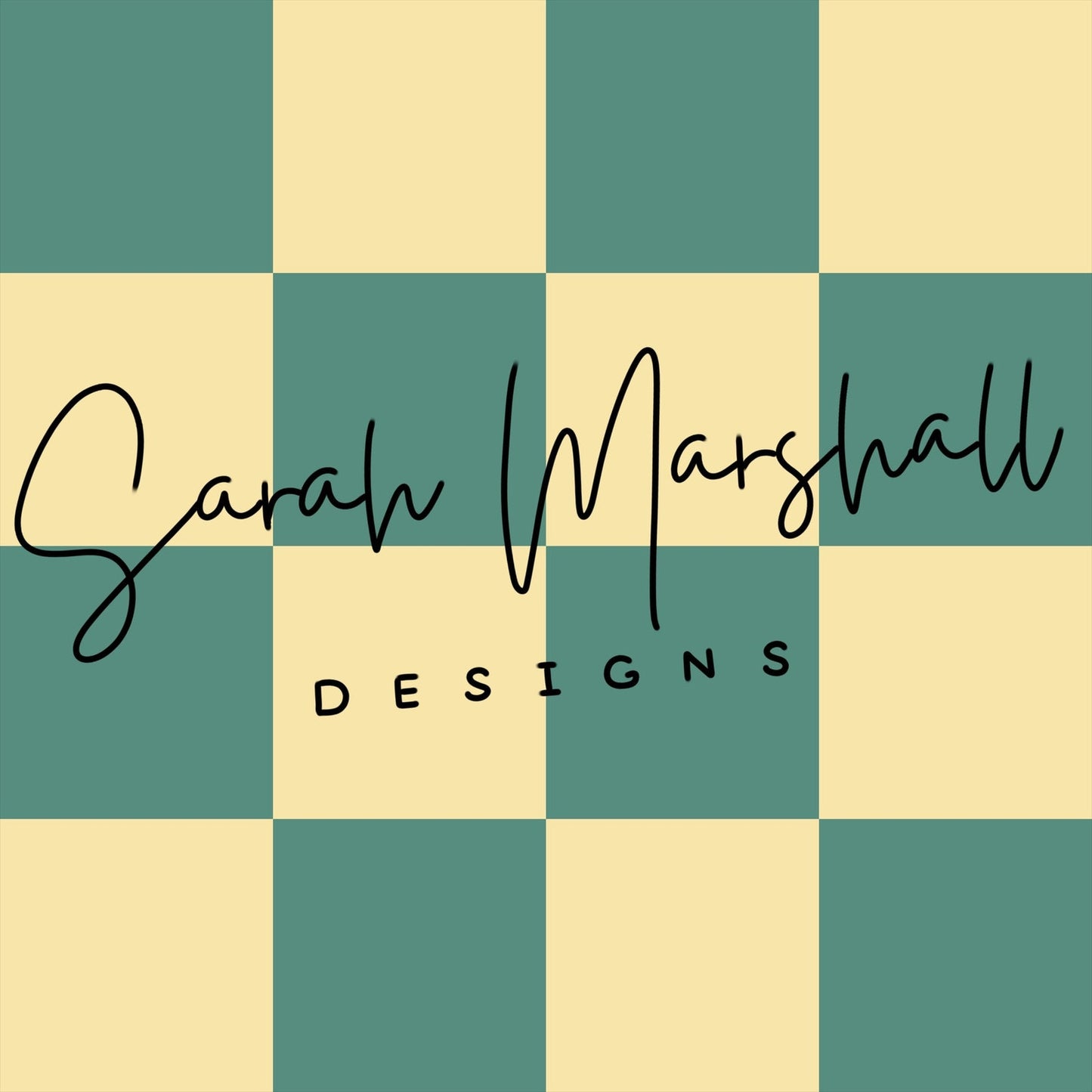 Teal & Yellow Checkered Seamless File