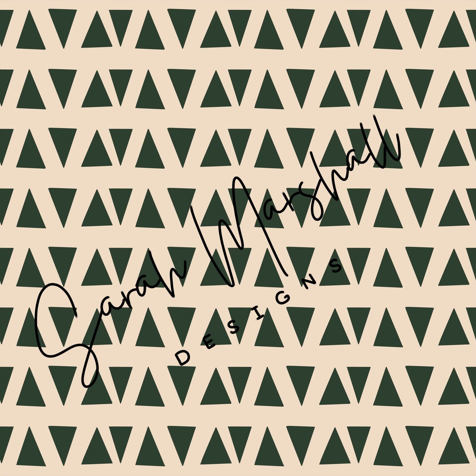 Green Triangles Seamless File