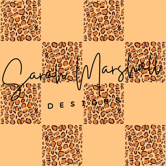 Orange & Leopard Checkered Seamless File