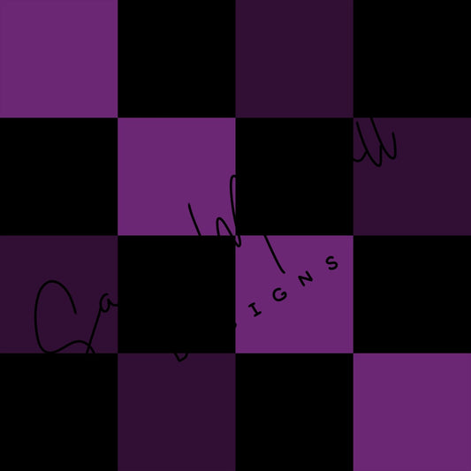 Two Tone Purple & Black Checkers Seamless File