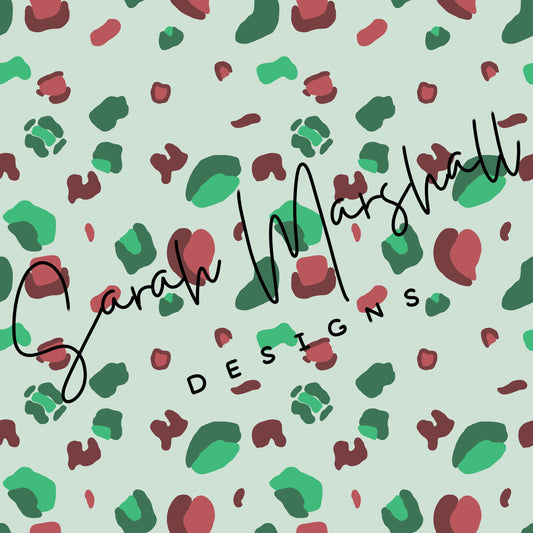 Christmas Leopard Seamless File