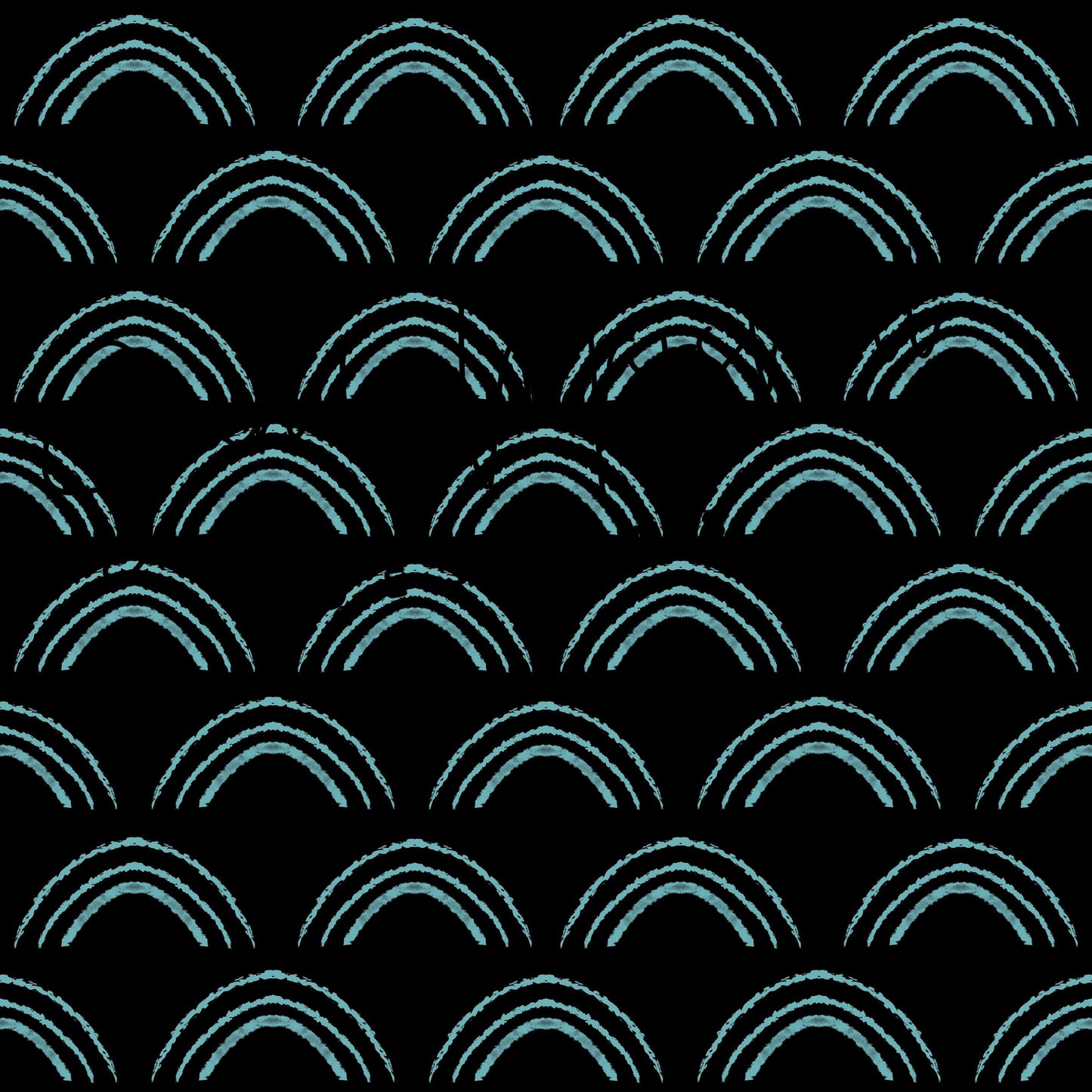 Boho Black Rainbows Seamless File