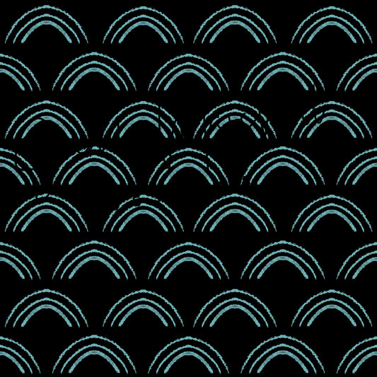 Boho Black Rainbows Seamless File