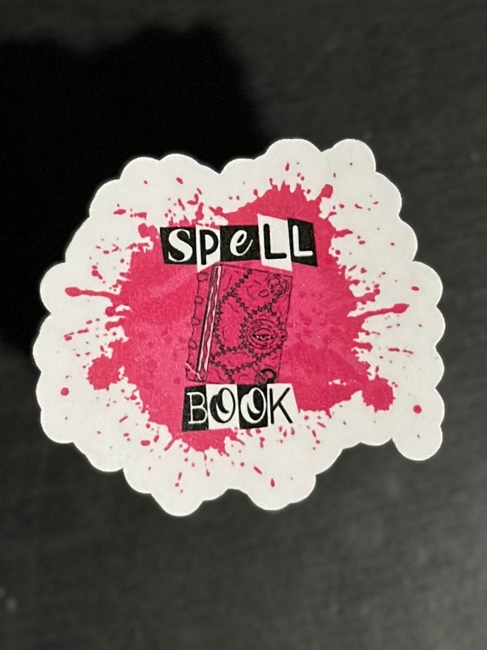 Spell Book Sticker, Burn Book, Mean Girls, Halloween, Laminate, Water Resistant, Laminated, Scratch Proof