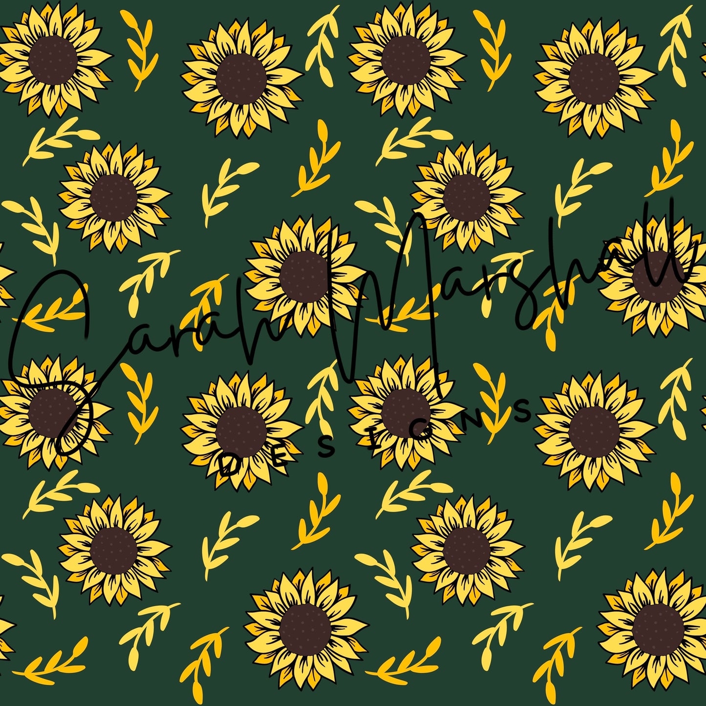 Sunflowers and Floral Seamless File